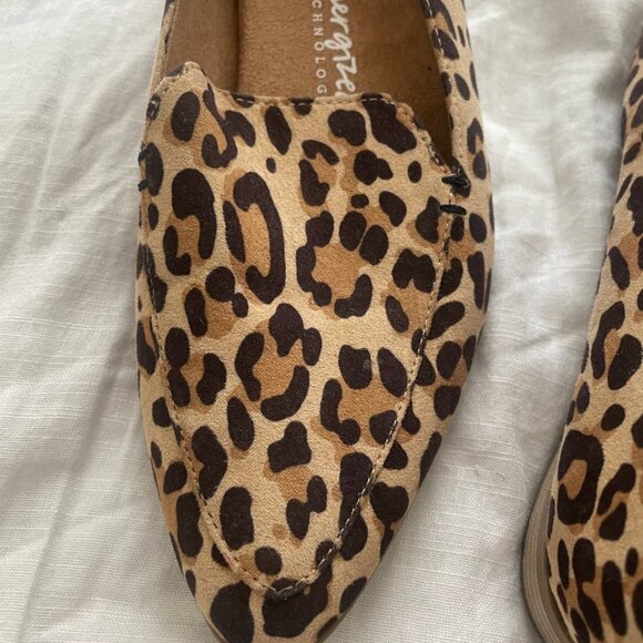 Be Energized Comfy Slip-Ons Cheetah Business Casual Work Hipster Artsy Loafers - Picture 3 of 7